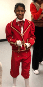 Nutcracker dancer in costume backstage - fantastic costumes